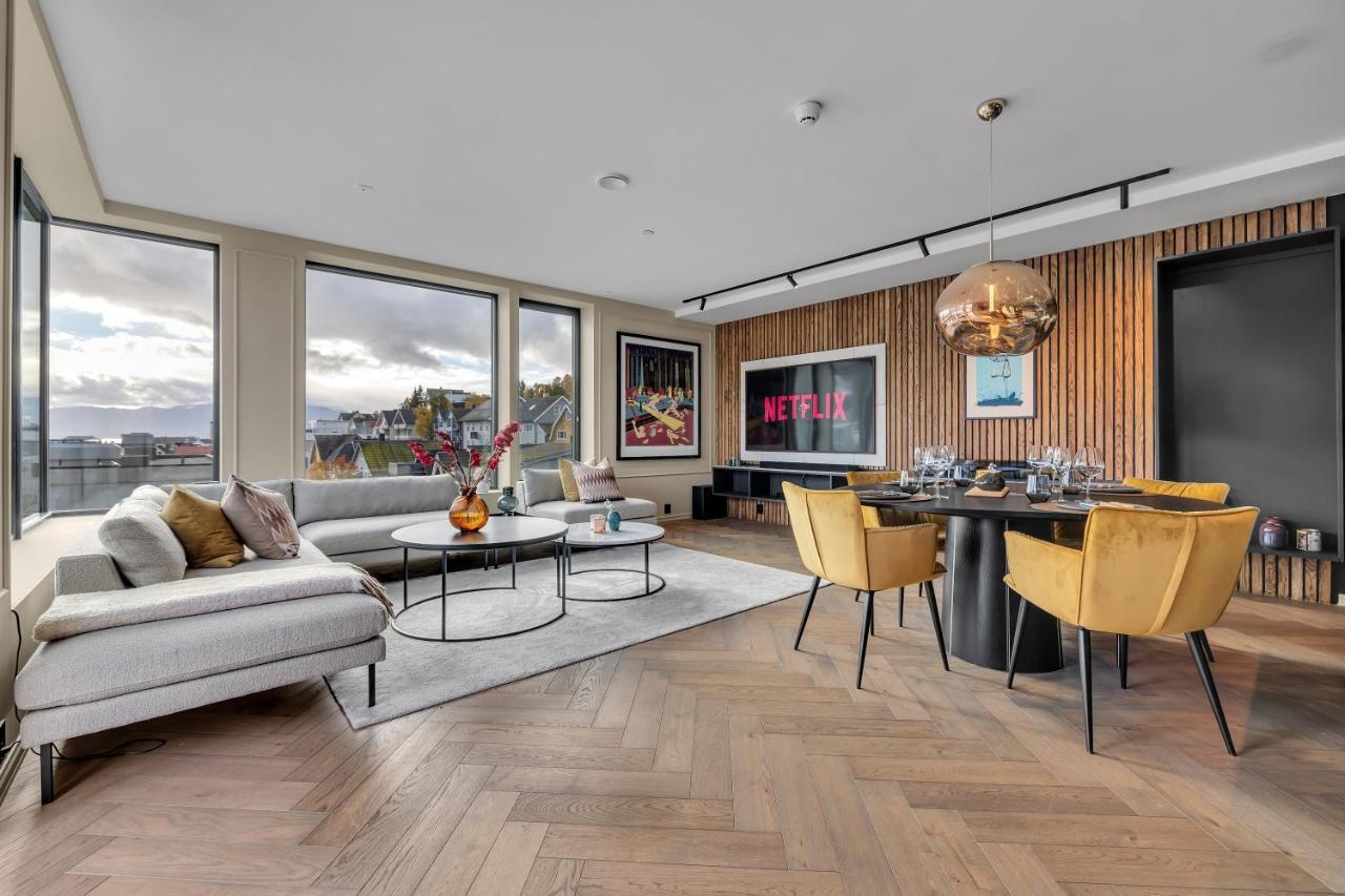 شقة Penthouse In Downtown Tromso New المظهر الخارجي الصورة